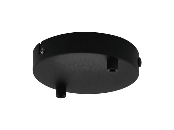 EGLO baldakin med 2 uttak i svart Ø13 cm