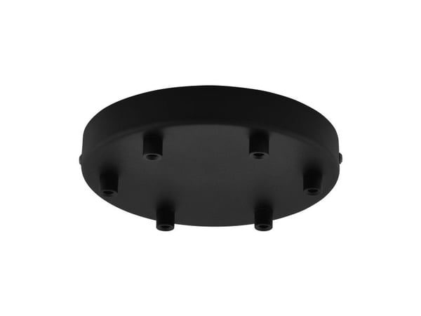EGLO baldakin med 6 uttak formet som en klynge, sort, diameter 18 cm