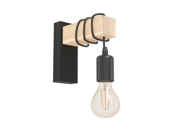 EGLO TOWNSHEND Vegglampe - Sort EGLO TOWNSHEND Vegglampe - Sort