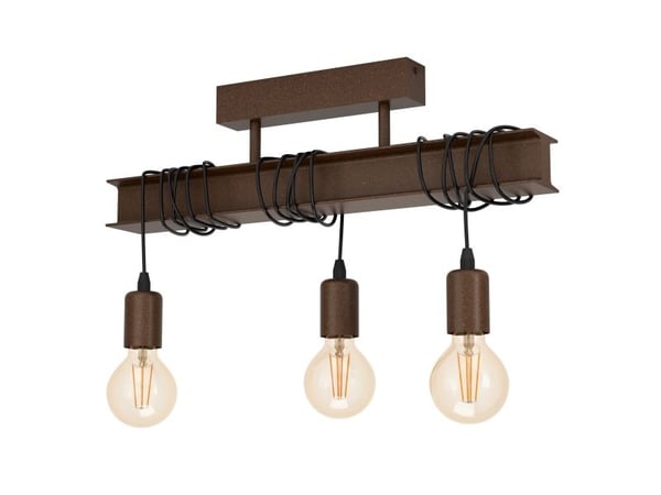 Eglo Townshend 4 - Taklampe - 3 innganger - E27 - antikkbrun