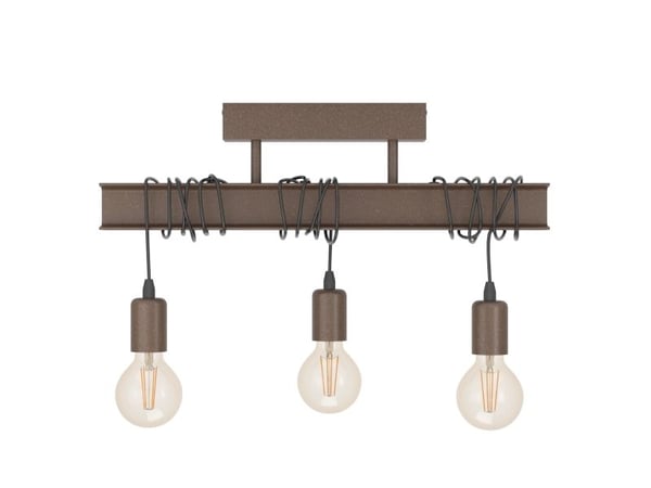Eglo Townshend 4 - Taklampe - 3 innganger - E27 - antikkbrun
