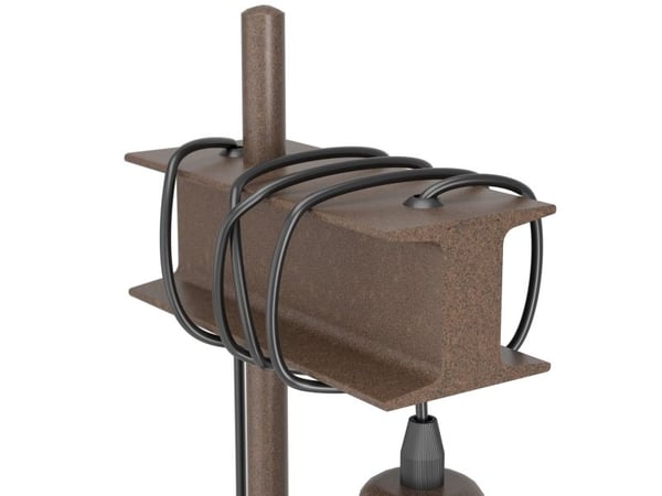 EGLO TOWNSHEND 4 bordlampe i moderne rustfarvet design med sort ledning