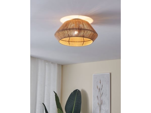 EGLO 43784, 1 ampuller, E27, IP20, Sort, Naturlig