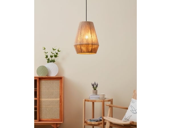 EGLO 43785, 1 ampuller, E27, IP20, Sort, Naturlig