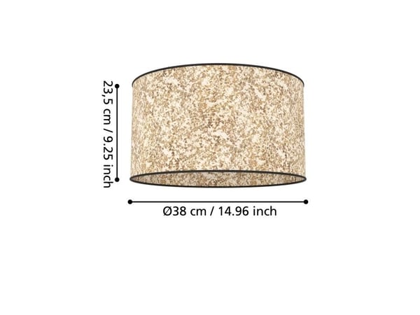 EGLO BUTTERBURN KATTO Ø380 E27 LUONNOLLINEN