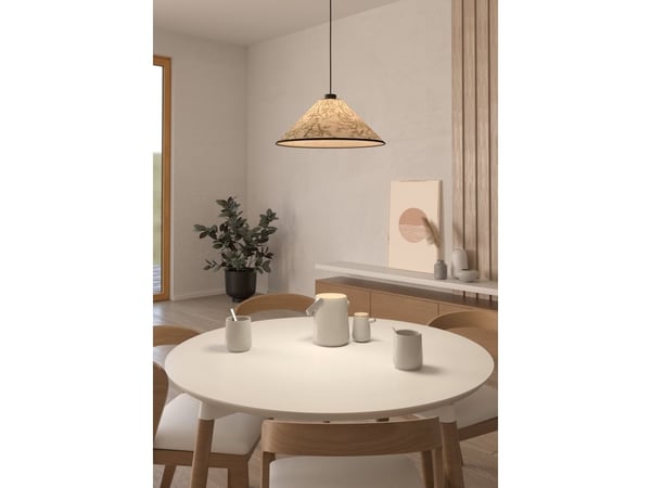 EGLO OXPARK PENDEL Ø420 E27 BAMBUS BLAD LYS