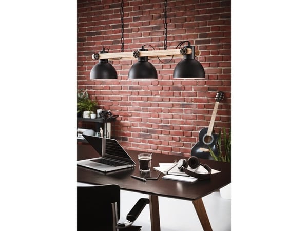 EGLO LUBENHAM LANGBORD 3XE27 L900 SORT FSC