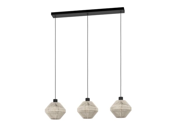 EGLO MIDSUMER LANGBORD L920 3XE27 SVART/CREME