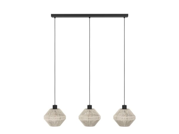 EGLO MIDSUMER LANGBORD L920 3XE27 SVART/CREME