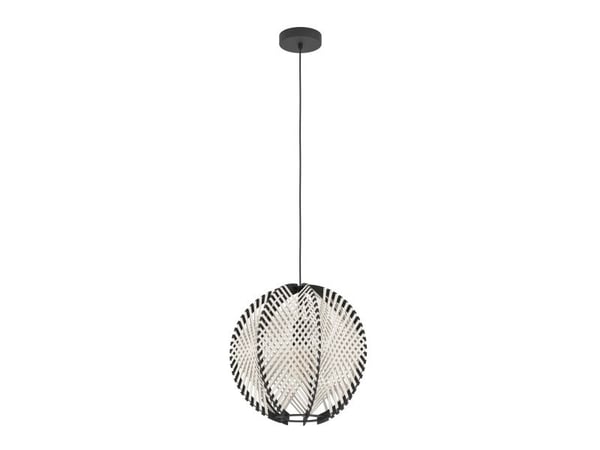 EGLO WAVERTON PENDEL Ø400 E27 SVART/TRE/HVIT