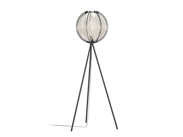 EGLO WAVERTON FLOOR H1430 E27 SVART/TRE/HVIT