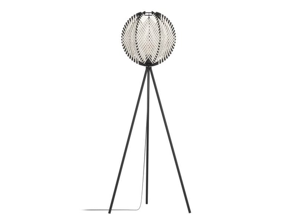 EGLO WAVERTON FLOOR H1430 E27 SVART/TRE/HVIT