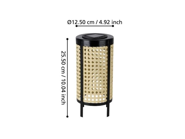 EGLO SOLCELLE BORDLAMPE 200MA H260 BEIGE