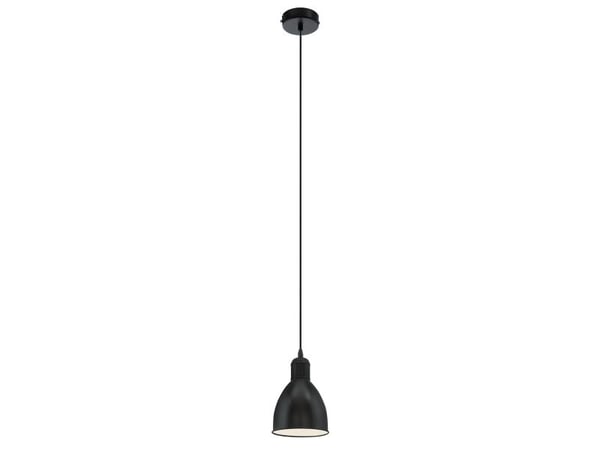 Eglo Priddy - Taklampe - 1 sokkel - E27 - svart, hvit