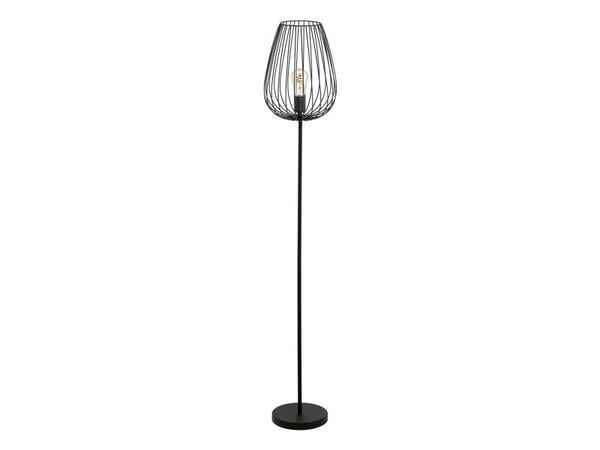 Eglo Newtown - Gulvlampe - 1 sokkel - E27 - svart