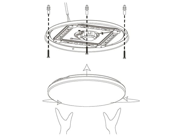 EGLO MARUNELLA LOFT 3-TRIN Ø340 2000LM 4000K BS