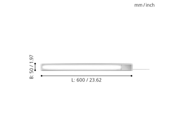 EGLO REPILADO armatur L600 10W 1200LM 4000K hvit