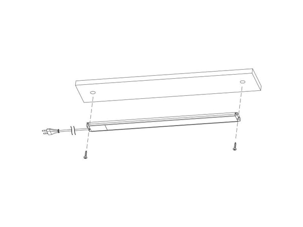 EGLO REPILADO armatur L600 10W 1200LM 4000K hvit