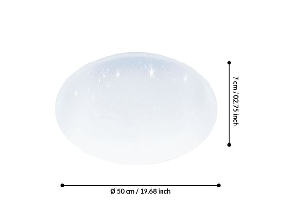 EGLO POGLIOLA tak-/plafondlampe Ø500 34W 5000 lm 4000K hvit