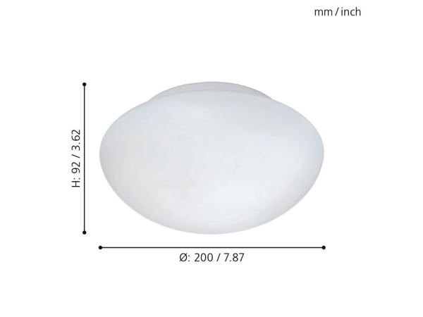 EGLO 81635, 1 lampor, E27, IP20, Vit