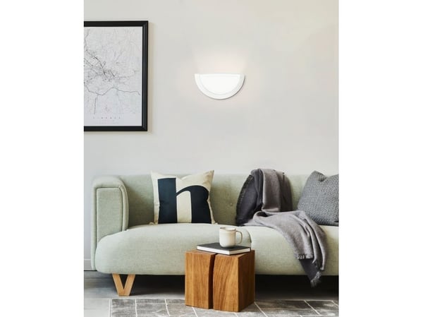 Eglo Planet 1 - Vegglampe - 1 sokkel - E27 - hvit, blank
