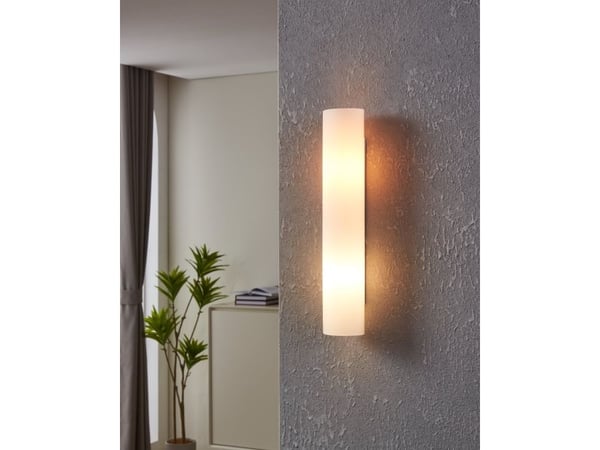 Eglo Zola - Vegglampe - 2 holdere - E14 - hvit, opal