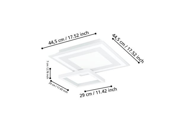 EGLO Savatarila-Z, LED, 660 lm, IP20, Hvit