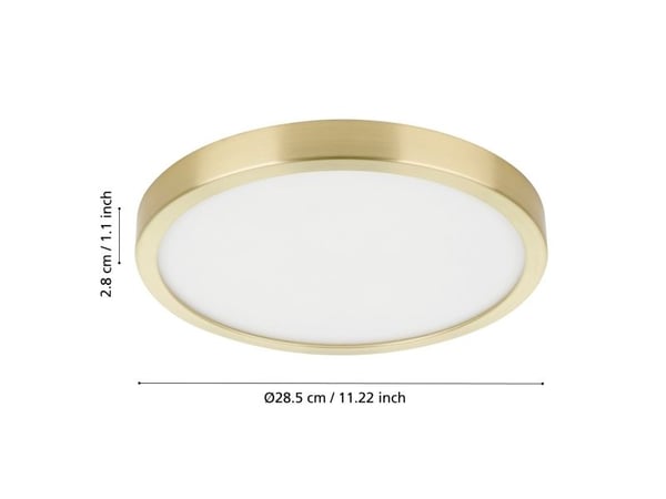 Eglo Fueva 5 Taklampe 28,5 cm. - Børstet messing