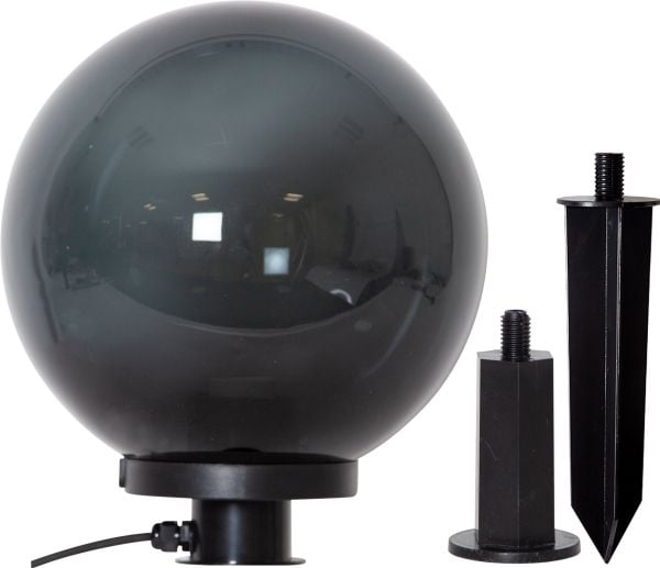 EGLO Monterollo Smoke, Gulvlys, Sort, Plast, IP44, Hage, II