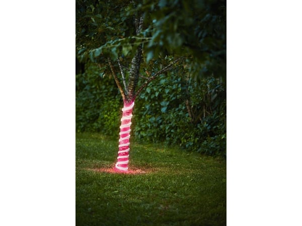 EGLO FLATNEONLED ULKOKÄYTTÖÖN RAIDAT 5M VAALEANPUNAINEN