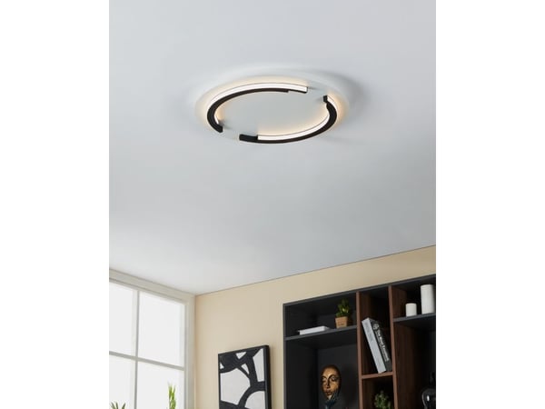 EGLO ZAMPOTE CEILING Ø420 3400LM HVIT/SVART