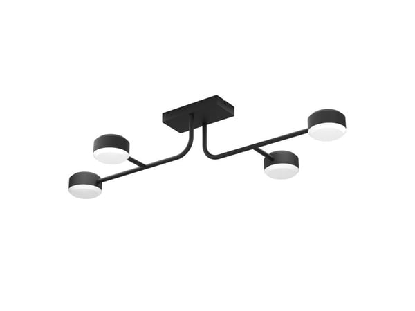 EGLO Clavellina, 4 ampuller, LED, 3000 K, 3200 lm, IP20, Sort, Hvit