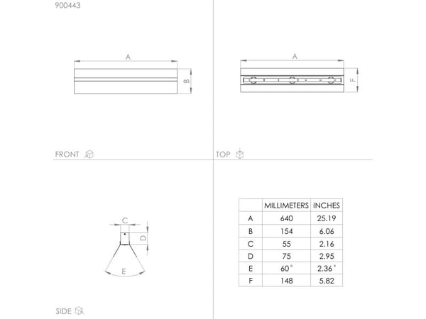 EGLO TARRAFO LOFT 3XE27 L640 SORT FSC