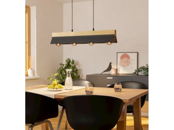 EGLO TARRAFO PENDEL 4XE27 L880 SORT