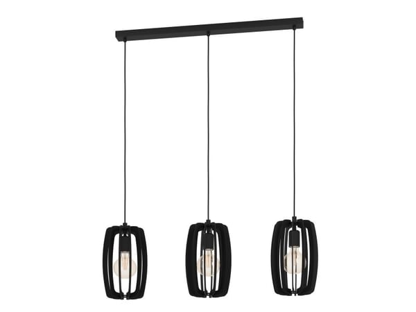 EGLO BAJAZZARA LANGT BORD 3L E27 SVART