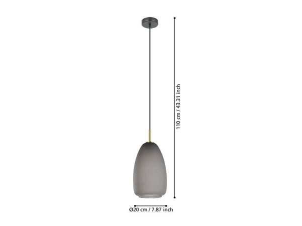 EGLO ALOBRASE RIIPUS E27 Ø200 PÖLYNHARMAA