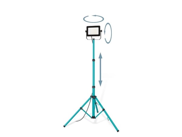 EGLO arbeidslampe m/stativ 50 W 4500 lm IP65 turkis