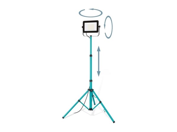 EGLO arbeidslampe m/stativ 100W 9000 lm IP65 turkis