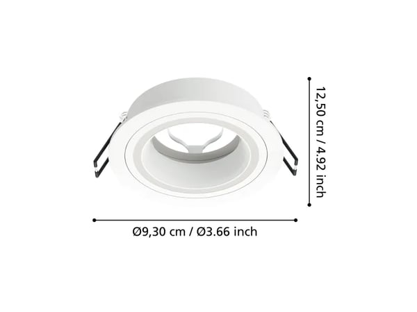 EGLO CAROSSO, GU10, Halogen, 220-240 V, Hvit