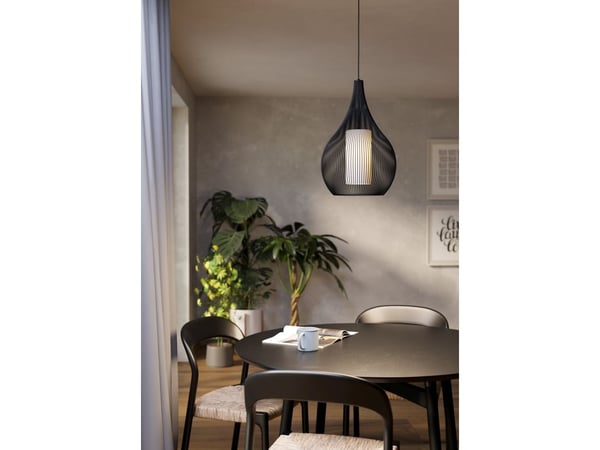 EGLO RAZONI 1 RIIPUS Ø425 E27 MUSTA/VALKOINEN