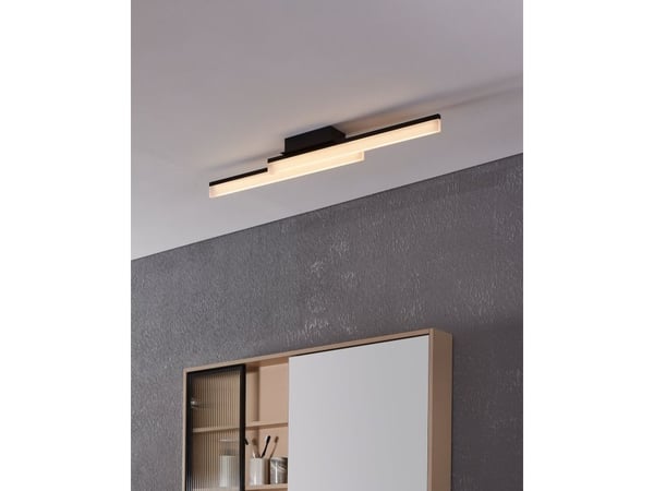 EGLO PALMITAL wall/, LED, 3000 K, 2700 lm, IP44, Sort