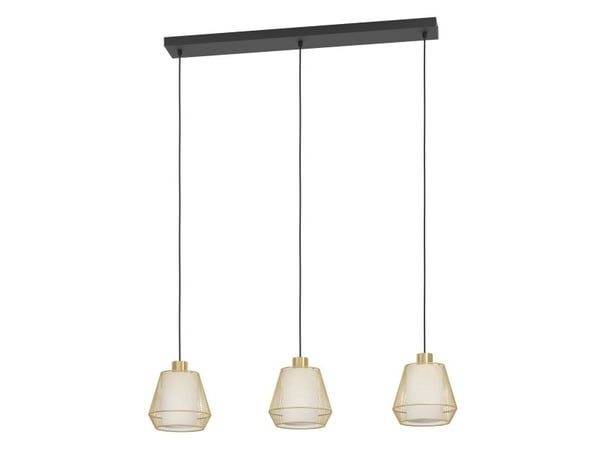 EGLO CITADEL LANGBORD 3L E27 SORT/BM