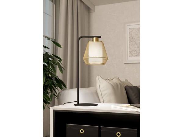 EGLO CITADEL BORD E27 SORT/BM