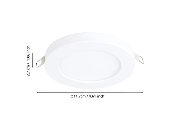 EGLO FUEVA FLEX UPOTETTU Ø117 4000K VALKOINEN