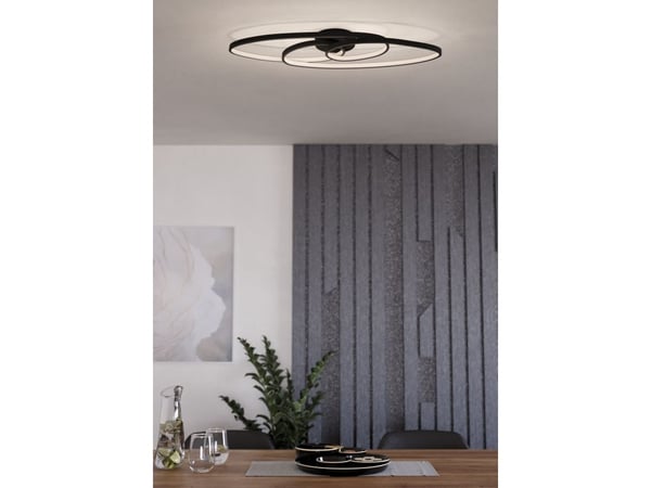 EGLO GIANELLA, LED, 3000 K, 4400 lm, IP20, musta
