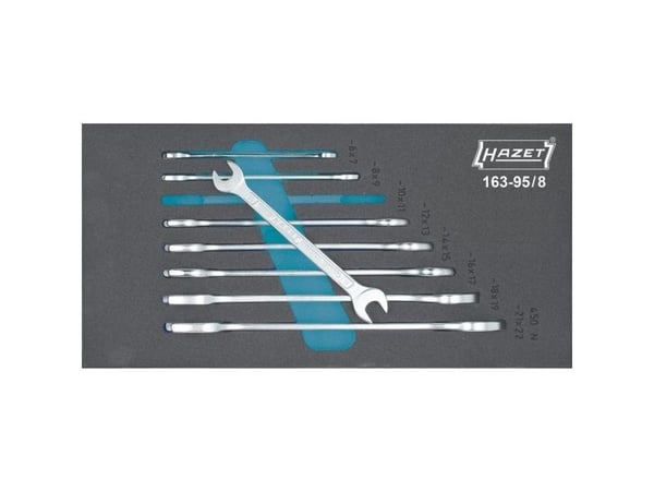 HAZET 163-95/8, Ruostumaton teräs, 8 kpl