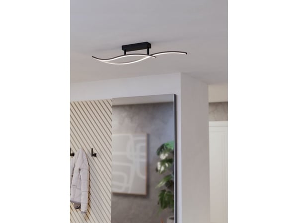 EGLO GRISOLIA, LED, 4000 K, 1500 LM, IP20, Svart