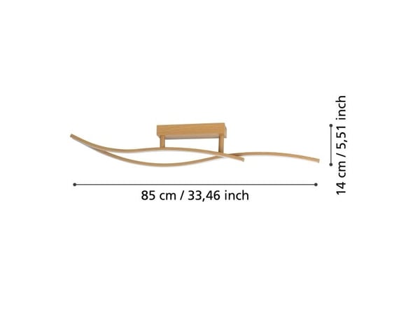 EGLO GRISOLIA LOFT L849 12W 1500LM 4000K tre-farget