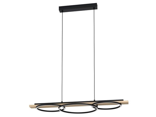 EGLO BOYAL LANGBORDSDIMMER SVART/NATUR FSC
