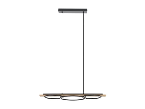 EGLO BOYAL LANGBORDSDIMMER SVART/NATUR FSC